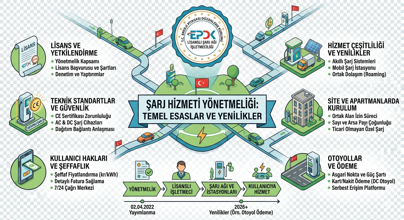 Şarj Hizmeti Yönetmeliği 2026 ve Güncel Mevzuat