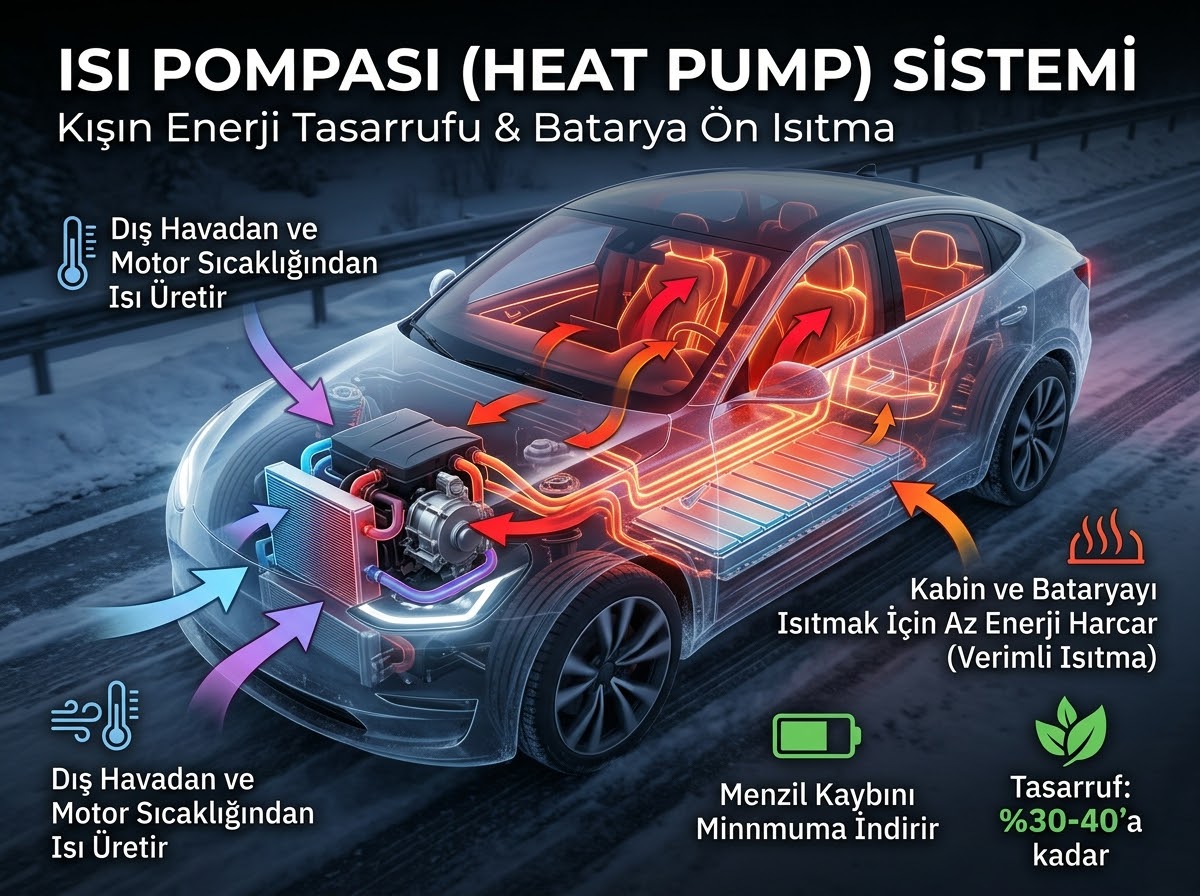 Isı Pompası (Heat Pump) Nedir ve Elektrikli Araçta Neden Önemlidir?