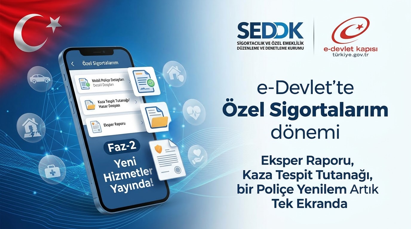SEDDK Duyurdu: e-Devlet “Özel Sigortalarım” Hizmet Kapsamı Genişletildi.