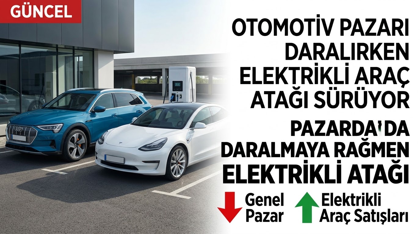 Türkiye Otomotiv Pazarında Daralmaya Rağmen Elektrikli Araç Atağı: Pazar Payı Yüzde 25'e Dayandı
