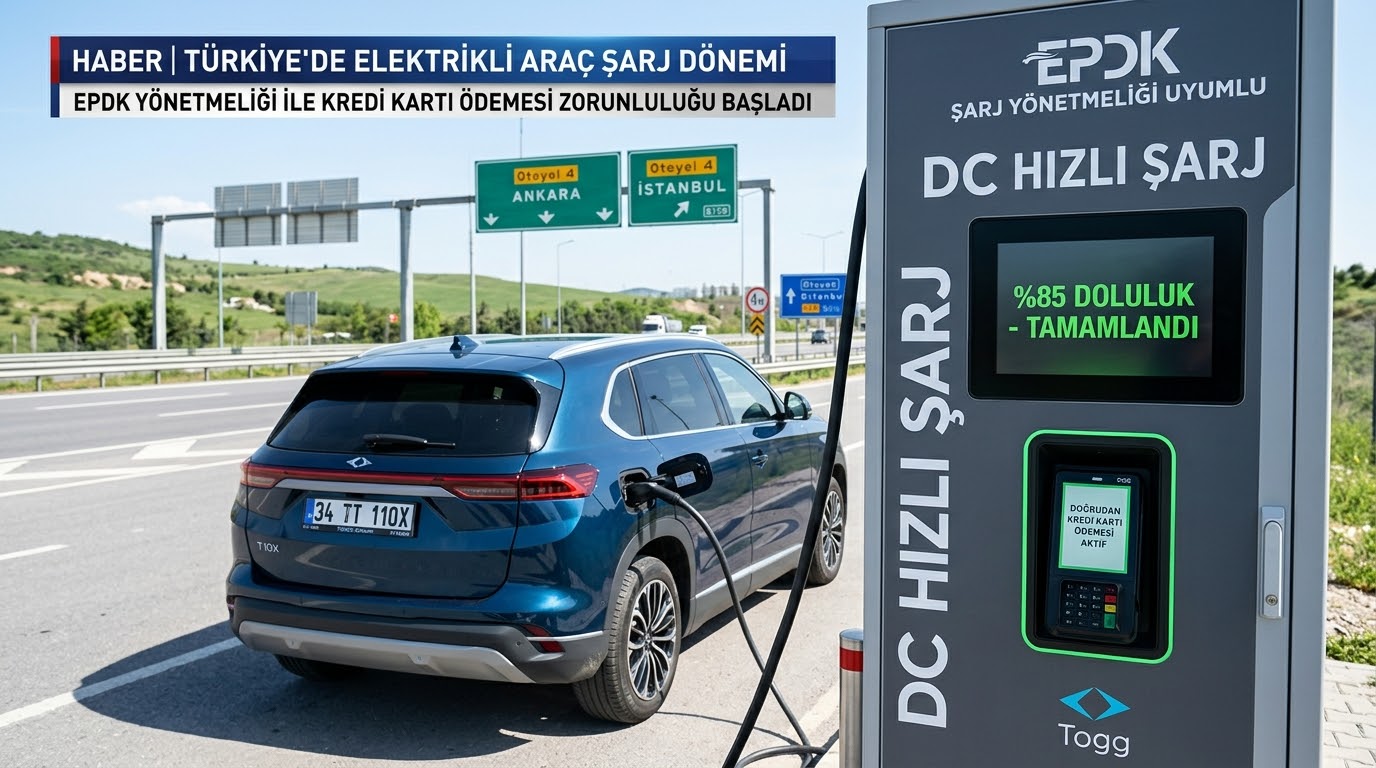 PDK’dan Elektrikli Araç Şarjında Yeni Dönem: Yüzde 85 Sınırı, Kartla Ödeme ve İşgal Önlemi Geldi